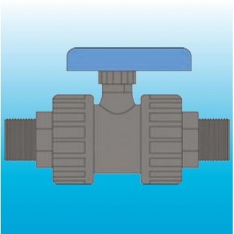 U-PVC KÜRESEL SU VANASI 1'' 1/2 (DIŞTAN DİŞLİ)